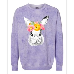 Easter Female Bunny Holiday Colorblast Crewneck Sweatshirt