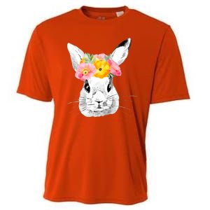 Easter Female Bunny Holiday Cooling Performance Crew T-Shirt