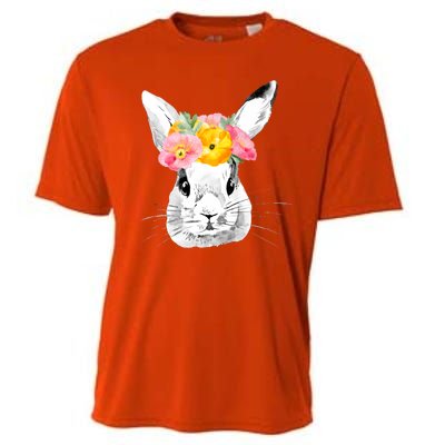 Easter Female Bunny Holiday Cooling Performance Crew T-Shirt