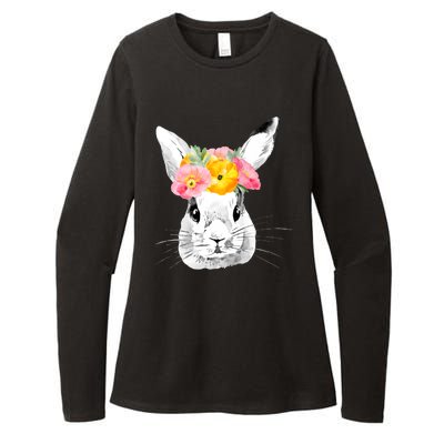 Easter Female Bunny Holiday Womens CVC Long Sleeve Shirt