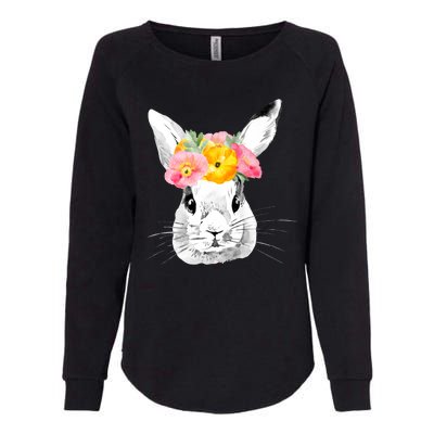 Easter Female Bunny Holiday Womens California Wash Sweatshirt