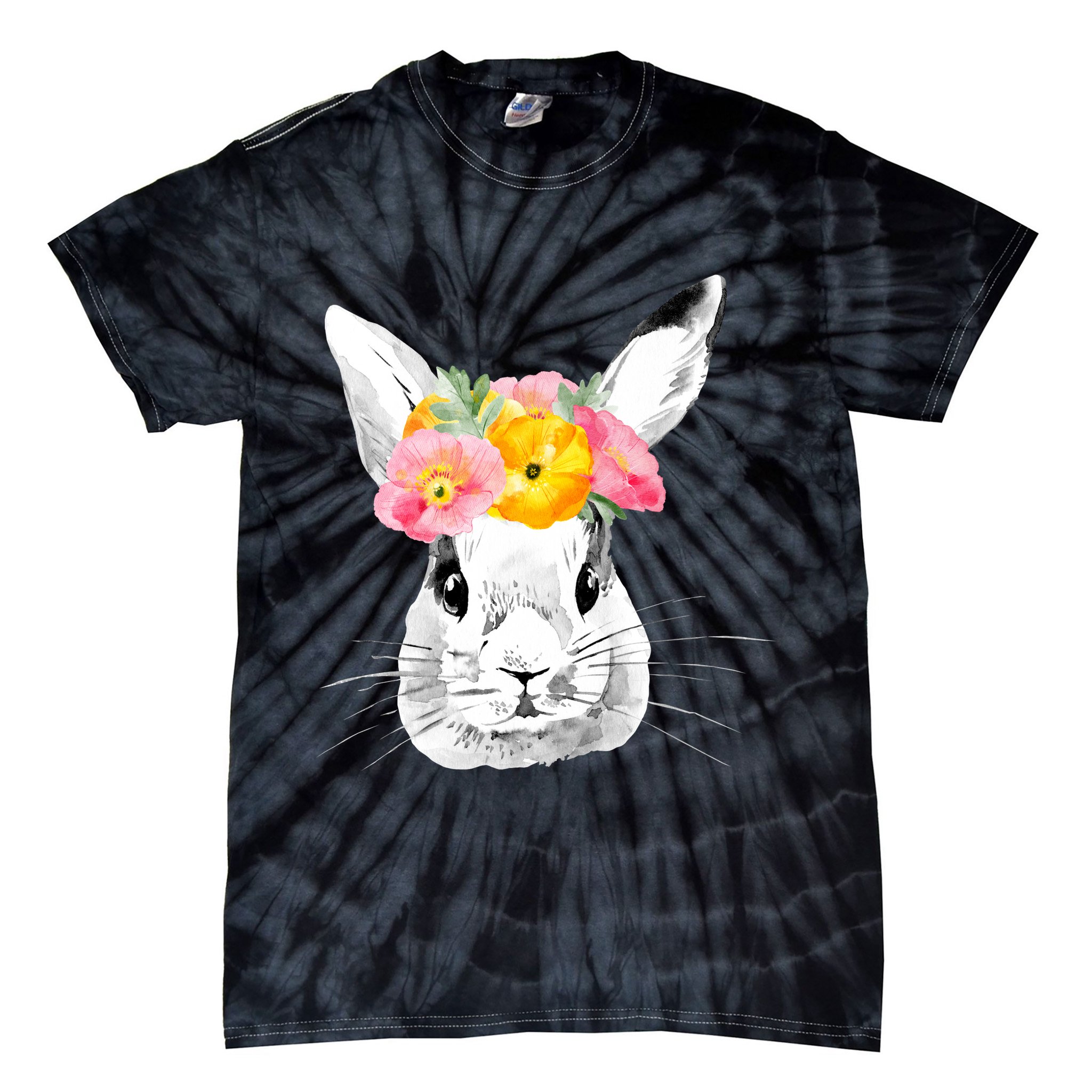 Easter Female Bunny Holiday Tie-Dye T-Shirt
