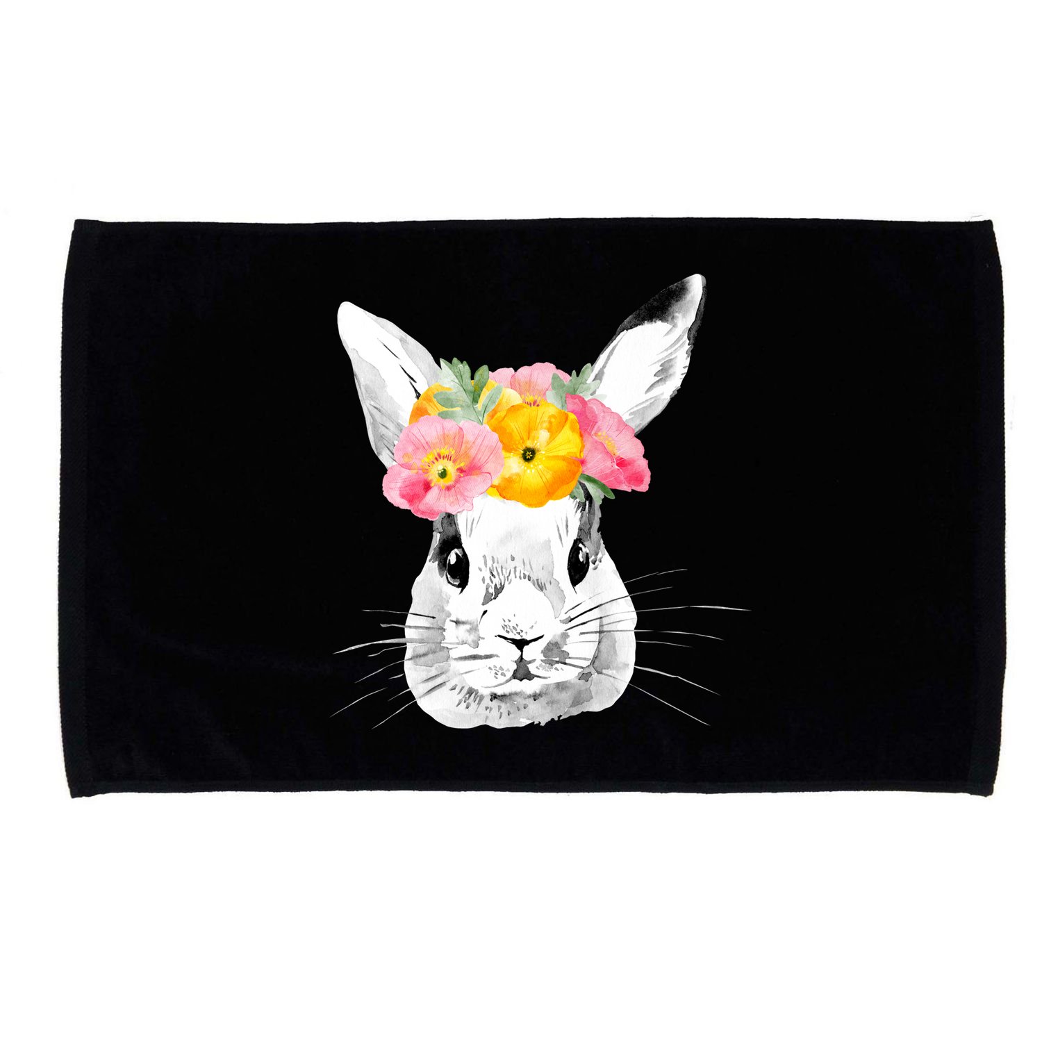 Easter Female Bunny Holiday Microfiber Hand Towel