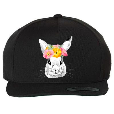 Easter Female Bunny Holiday Wool Snapback Cap