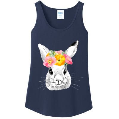 Easter Female Bunny Holiday Ladies Essential Tank