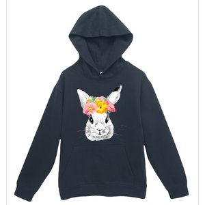 Easter Female Bunny Holiday Urban Pullover Hoodie