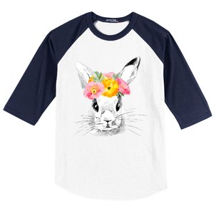 Easter Female Bunny Holiday Baseball Sleeve Shirt