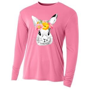 Easter Female Bunny Holiday Cooling Performance Long Sleeve Crew