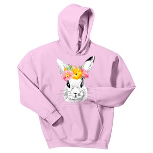 Easter Female Bunny Holiday Kids Hoodie