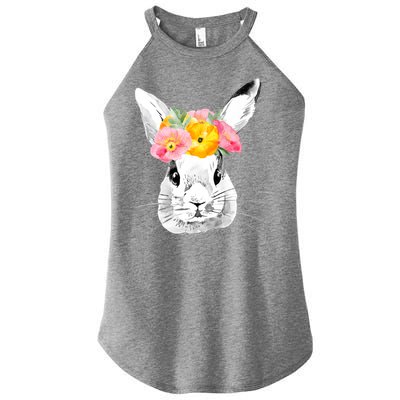 Easter Female Bunny Holiday Women's Perfect Tri Rocker Tank