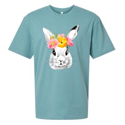 Easter Female Bunny Holiday Sueded Cloud Jersey T-Shirt