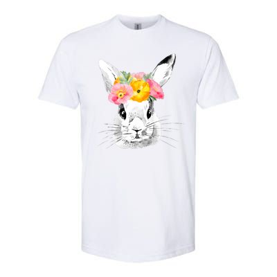 Easter Female Bunny Holiday Softstyle CVC T-Shirt