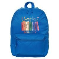 Equality Flower Books Equal Rights Social Justice Feminist Gift 16 in Basic Backpack