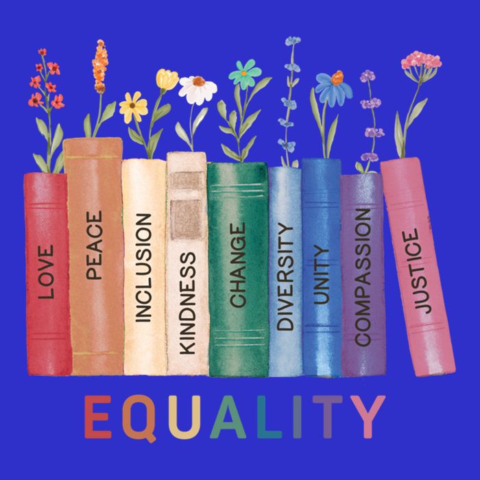 Equality Flower Books Equal Rights Social Justice Feminist Gift 16 in Basic Backpack
