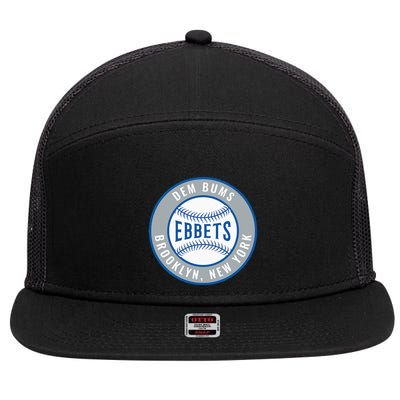 Ebbets Field Brooklyn New York 7 Panel Mesh Trucker Snapback Hat