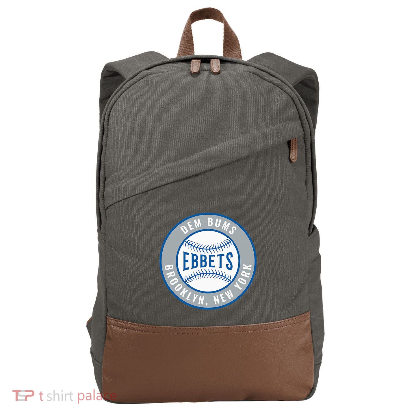 Ebbets Field Brooklyn New York Cotton Canvas Backpack