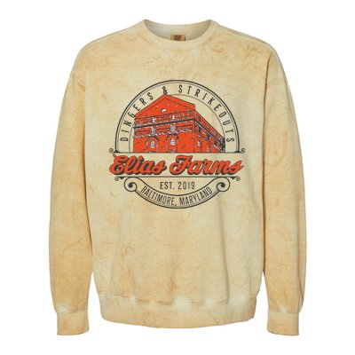 Elias Farms Baltimore Maryland Colorblast Crewneck Sweatshirt