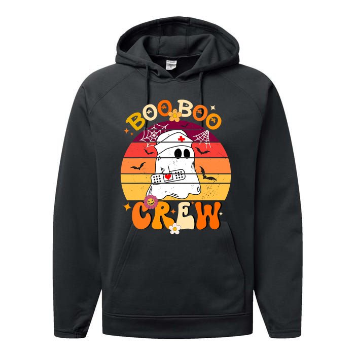 Etro Funny Boo Crew Ghost Halloween Paramedic Nurse Performance Fleece Hoodie