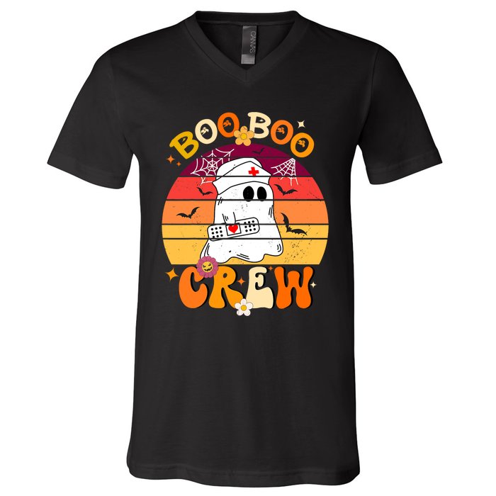 Etro Funny Boo Crew Ghost Halloween Paramedic Nurse V-Neck T-Shirt