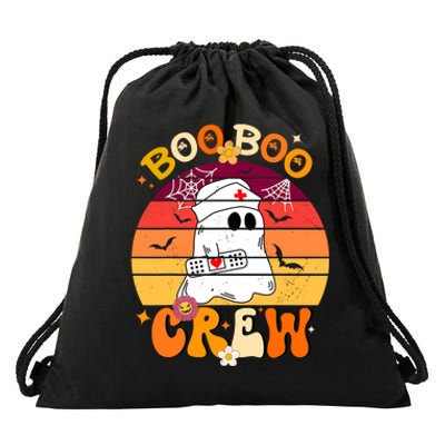 Etro Funny Boo Crew Ghost Halloween Paramedic Nurse Drawstring Bag