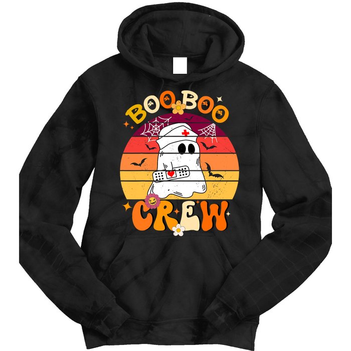 Etro Funny Boo Crew Ghost Halloween Paramedic Nurse Tie Dye Hoodie