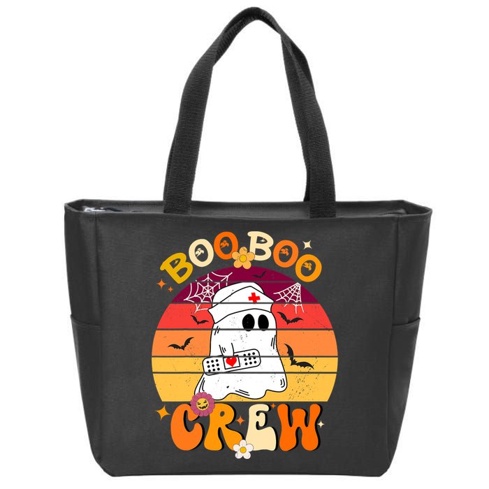 Etro Funny Boo Crew Ghost Halloween Paramedic Nurse Zip Tote Bag