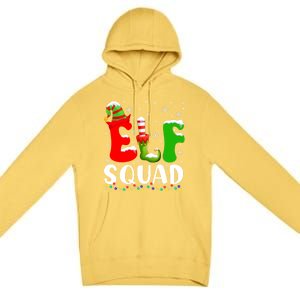 Elf Family Christmas Matching Pajamas Xmas Elf Squad Gift Premium Pullover Hoodie