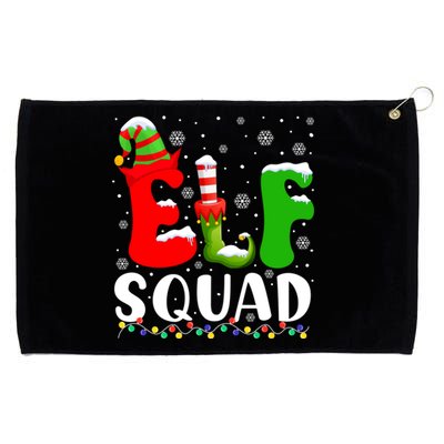 Elf Family Christmas Matching Pajamas Xmas Elf Squad Gift Grommeted Golf Towel