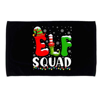 Elf Family Christmas Matching Pajamas Xmas Elf Squad Gift Microfiber Hand Towel