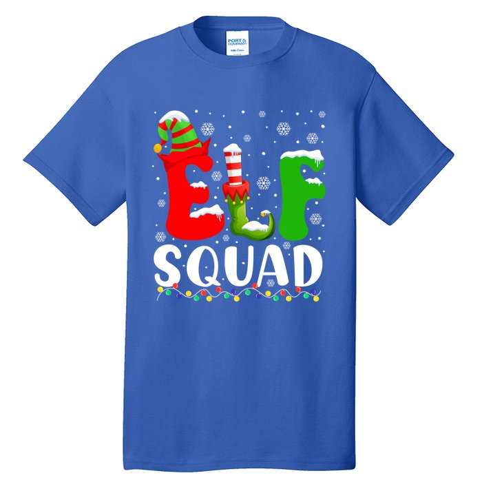 Elf Family Christmas Matching Pajamas Xmas Elf Squad Gift Tall T-Shirt