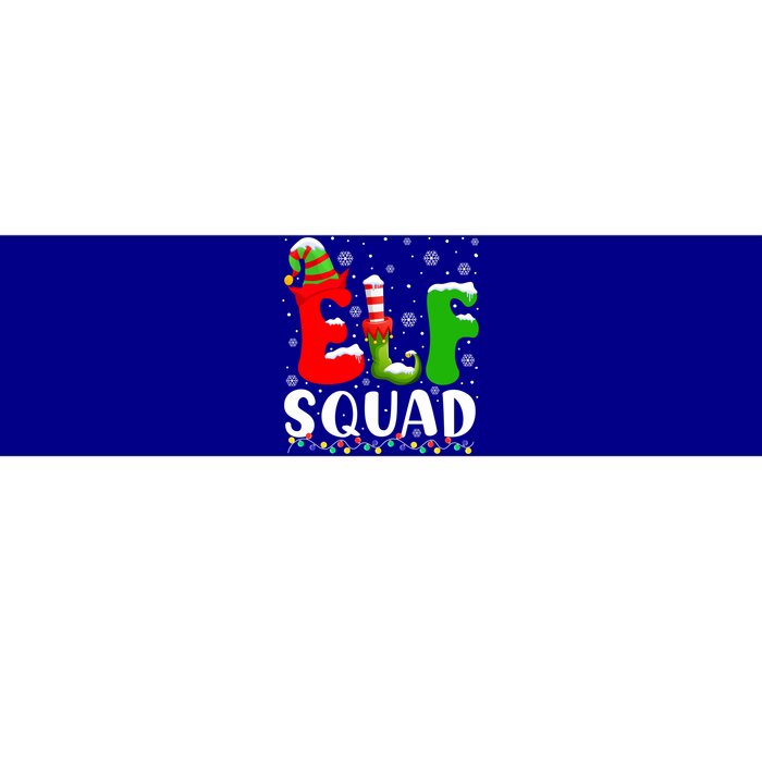 Elf Family Christmas Matching Pajamas Xmas Elf Squad Gift Bumper Sticker