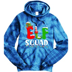 Elf Family Christmas Matching Pajamas Xmas Elf Squad Gift Tie Dye Hoodie