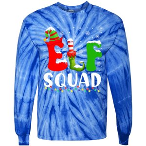 Elf Family Christmas Matching Pajamas Xmas Elf Squad Gift Tie-Dye Long Sleeve Shirt