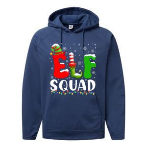 Elf Family Christmas Matching Pajamas Xmas Elf Squad Gift Performance Fleece Hoodie