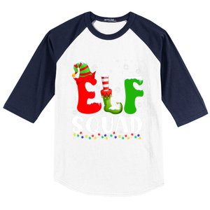 Elf Family Christmas Matching Pajamas Xmas Elf Squad Gift Baseball Sleeve Shirt