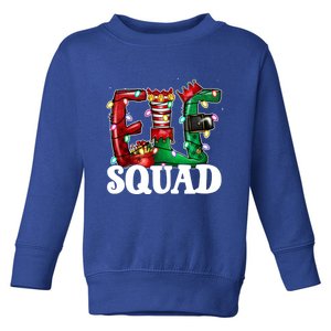 Elf Family Christmas Matching Pajamas Xmas Funny Elf Squad Funny Gift Toddler Sweatshirt