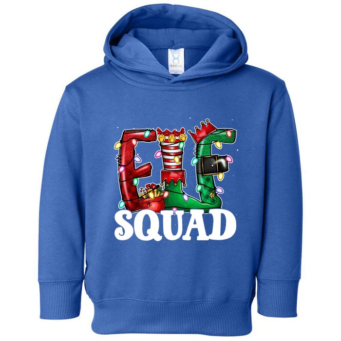 Elf Family Christmas Matching Pajamas Xmas Funny Elf Squad Funny Gift Toddler Hoodie