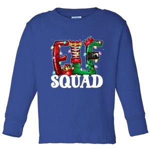 Elf Family Christmas Matching Pajamas Xmas Funny Elf Squad Funny Gift Toddler Long Sleeve Shirt