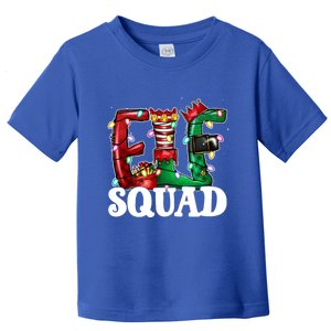 Elf Family Christmas Matching Pajamas Xmas Funny Elf Squad Funny Gift Toddler T-Shirt