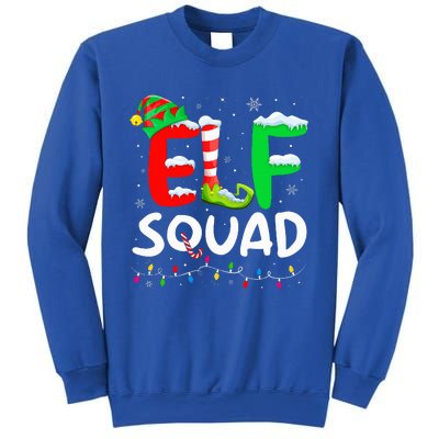 Elf Family Christmas Matching Pajamas Xmas Elf Squad  Sweatshirt