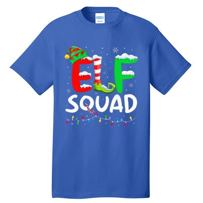 Elf Family Christmas Matching Pajamas Xmas Elf Squad  Tall T-Shirt