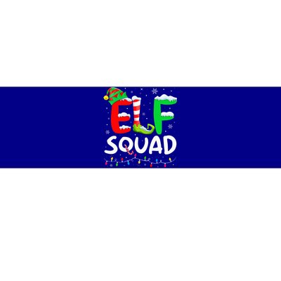 Elf Family Christmas Matching Pajamas Xmas Elf Squad  Bumper Sticker