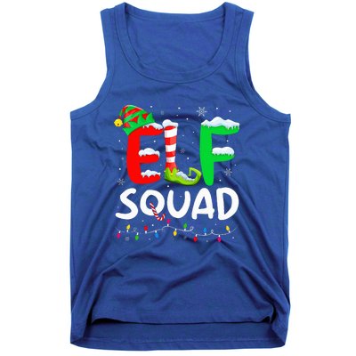 Elf Family Christmas Matching Pajamas Xmas Elf Squad  Tank Top