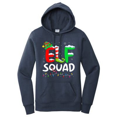 Elf Family Christmas Matching Pajamas Xmas Elf Squad  Women's Pullover Hoodie