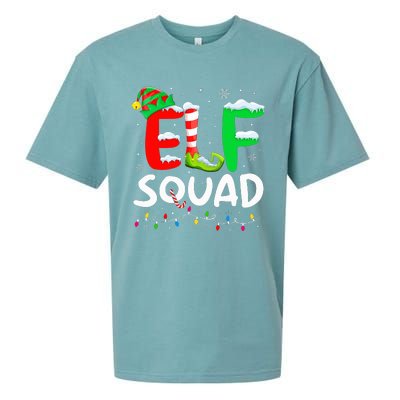 Elf Family Christmas Matching Pajamas Xmas Elf Squad  Sueded Cloud Jersey T-Shirt