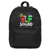 Elf Family Christmas Matching Pajamas Xmas Elf Squad 16 in Basic Backpack