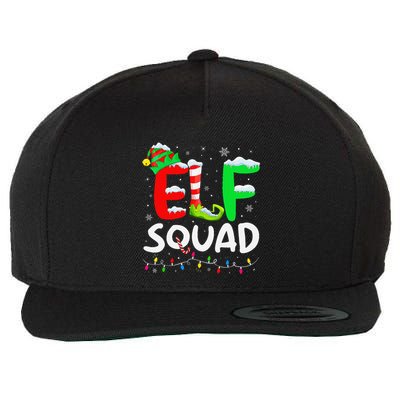 Elf Family Christmas Matching Pajamas Xmas Elf Squad Wool Snapback Cap