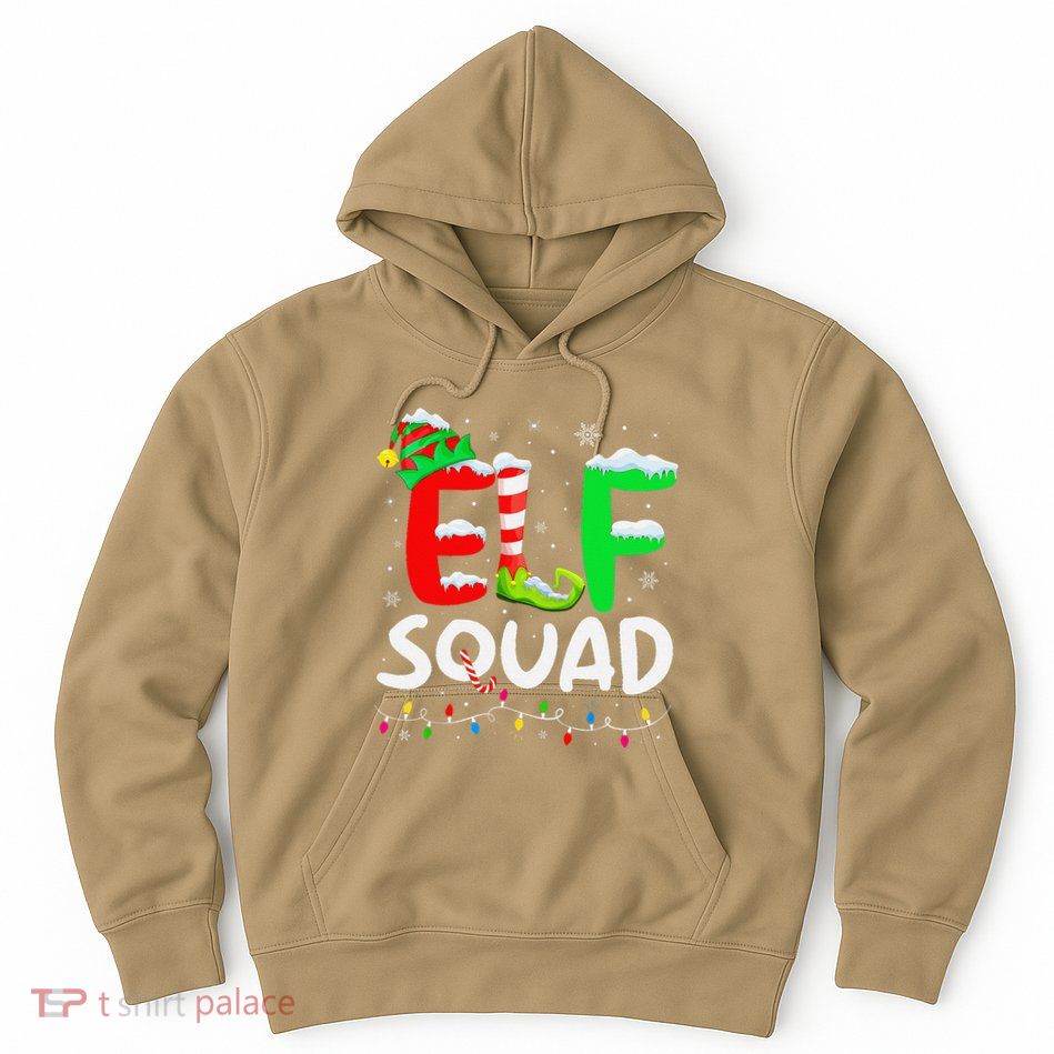 Elf Family Christmas Matching Pajamas Xmas Elf Squad Hoodie