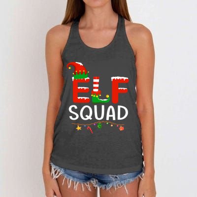 Elf Family Christmas Matching Pajamas Xmas Gift Elf Squad Gift Women's Knotted Racerback Tank