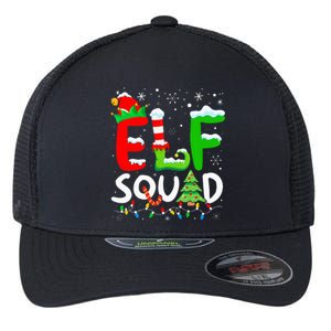 Elf Family Christmas Matching Pajamas Xmas Elf Squad Flexfit Unipanel Trucker Cap